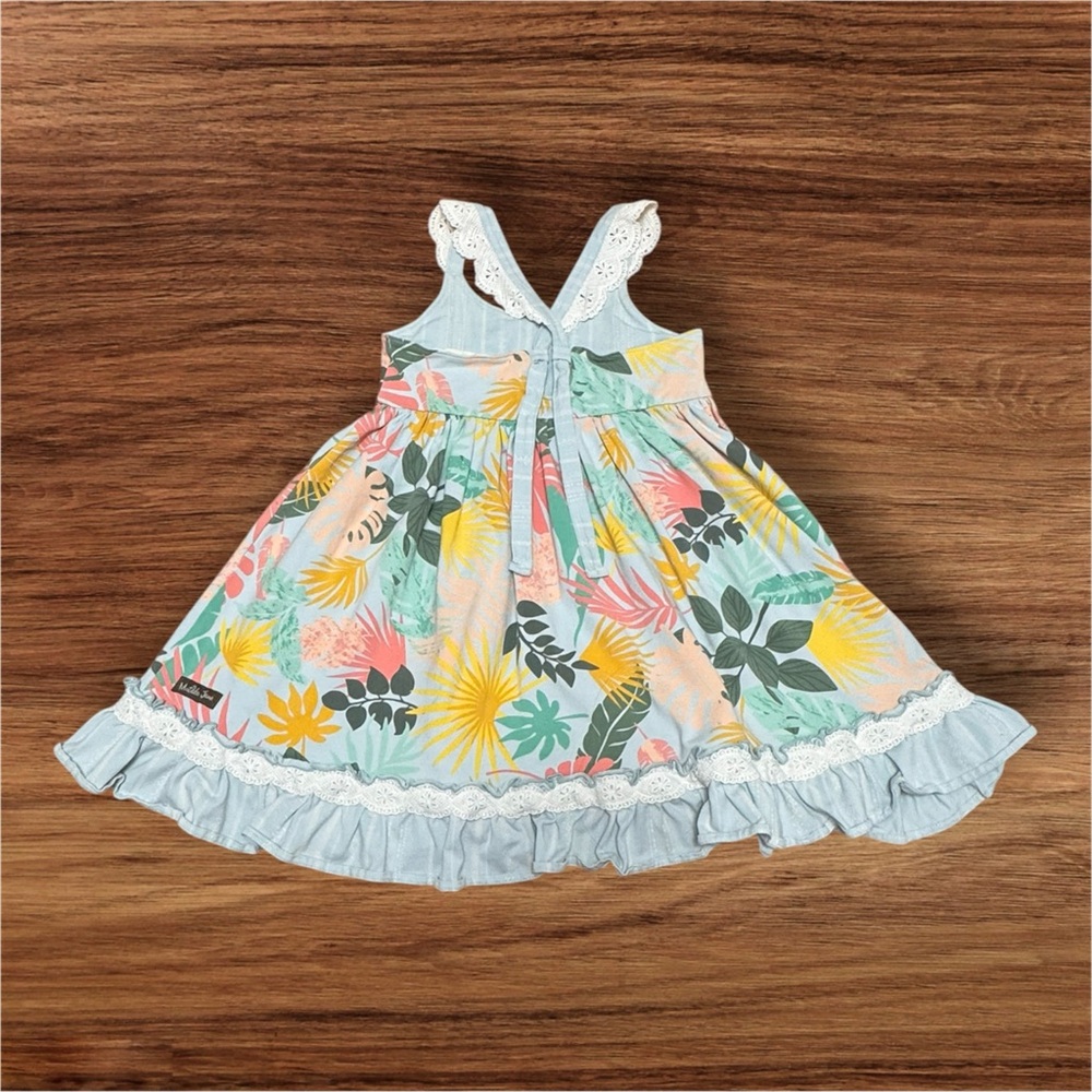 Matilda Jane Dream Chasers Jungle Adventure Ruffle Hem Dress Size 8 - Picture 3 of 6